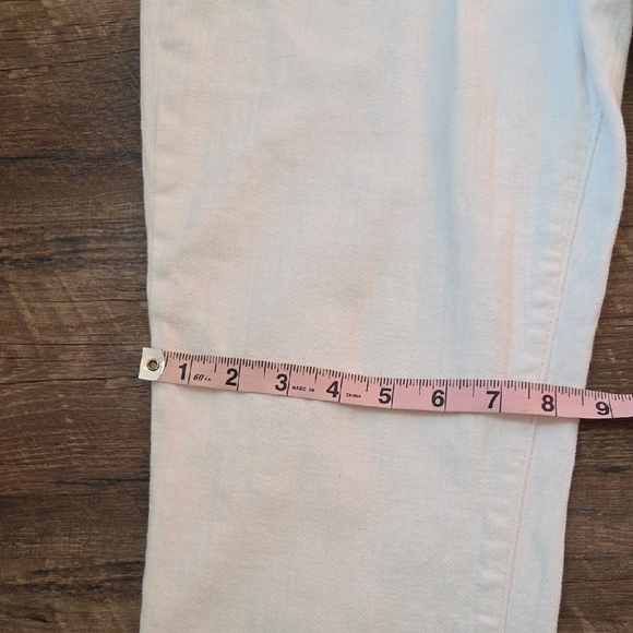Cosmic Blue Love White Boyfriend Jeans Women's Size 30 - Picture 10 of 12
